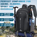 Lightweight 40L Water Resistant Hiking Backpack