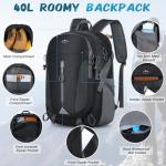Lightweight 40L Water Resistant Hiking Backpack