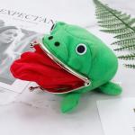 Anime Frog Coin Purse - Cute Plush Wallet