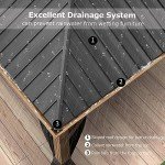 Purple Leaf Hardtop Patio Gazebo