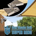 Beige Triangle Sun Shade Sail - Heavy Duty