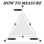 Beige Triangle Sun Shade Sail - Heavy Duty