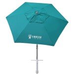 8ft Heavy Duty Beach Umbrella with Sand Anchor