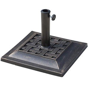 Decorative Square Umbrella Base Stand – 20 lbs