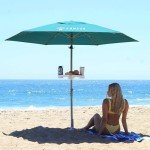 8ft Heavy Duty Beach Umbrella with Sand Anchor