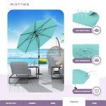 Midtown 9ft Sunbrella Patio Umbrella with Auto-Tilt