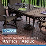 Durable Fillable Patio Umbrella Base - Bronze