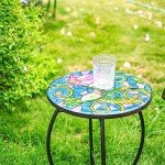 Mosaic Side Table for Patio