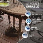 Durable Fillable Patio Umbrella Base - Bronze