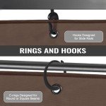 COWVIE 10' x 13' Patio Gazebo Curtain Set