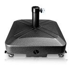 Heavy Duty Patio Umbrella Base with Wheels
