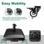 Heavy Duty Patio Umbrella Base with Wheels
