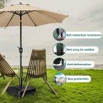Heavy Duty Patio Umbrella Base with Wheels