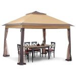 11x11 ft Adjustable Gazebo Tent with Netting
