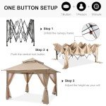 13x13 Pop Up Gazebo with Netting