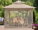13x13 Pop Up Gazebo with Netting