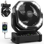 Rechargeable Fan with Light