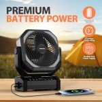 Rechargeable Fan with Light