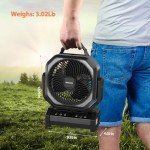 Rechargeable Fan with Light