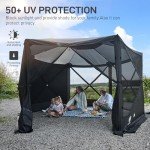 Wind-Resistant Gazebo Screen Panels - 3 Pack