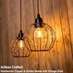 Hanging Lantern Lights for Patio or Gazebo - 2 Pack