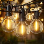 Brightown 50ft Dimmable LED Patio String Lights