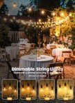Brightown 50ft Dimmable LED Patio String Lights