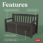 Keter Solana 70 Gallon Patio Storage Bench Box