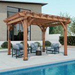 Beaumont 12' x 10' Cedar Wood Pergola Kit