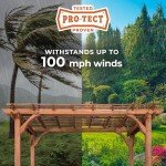 Beaumont 12' x 10' Cedar Wood Pergola Kit