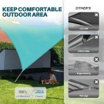 Coarbor Heavy Duty Triangle Sun Shade Sail 12'x12