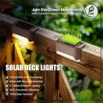 16 Pack Solar Deck Lights for Outdoor Spaces