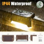 16 Pack Solar Deck Lights for Outdoor Spaces