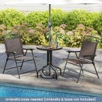 Outdoor Dining Set with 2 Chairs