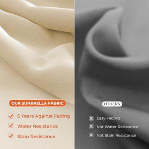 12 FT Sunbrella Cantilever Umbrella with Base