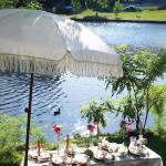 7ft Outdoor Patio Umbrella with Tassels - White