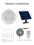Battery Powered Solar Shed Lights with Remote Control