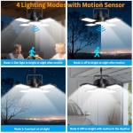 Solar Powered Motion Sensor Light for Outdoors