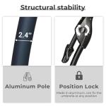 11FT Cantilever Patio Umbrella with Base - Champagne