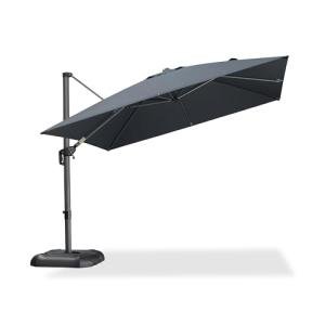 10ft Purple Leaf Cantilever Patio Umbrella - Grey