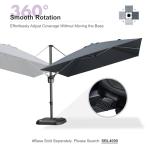10ft Purple Leaf Cantilever Patio Umbrella - Grey