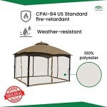 APEX GARDEN 10x12 Ft. Gazebo Mosquito Netting