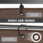 COWVIE 10' x 13' Patio Gazebo Curtain Set