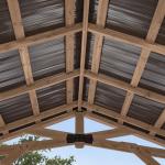 Norwood Cedar Wood Outdoor Gazebo with Steel Roof