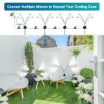 Adjustable Outdoor Patio Misting System