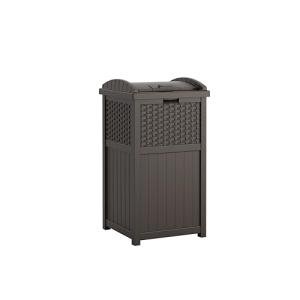 Suncast 33 Gallon Outdoor Trash Can with Lid
