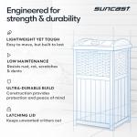 Suncast 33 Gallon Outdoor Trash Can with Lid