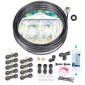 50FT Patio Misting System with Brass Nozzles