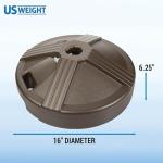 Durable Fillable Patio Umbrella Base - Bronze