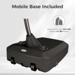 10x10 FT Charcoal Sunbrella Offset Patio Umbrella